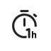 1-hour circle icon